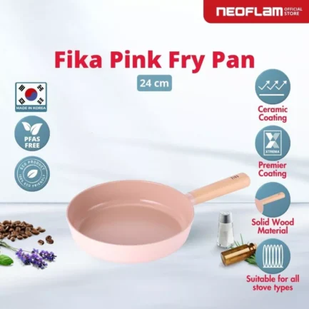 Neoflam FIKA Frypan Pink - 24 CM