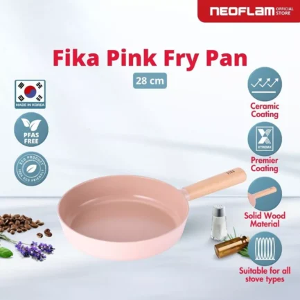Neoflam FIKA Frypan Pink - 28 CM